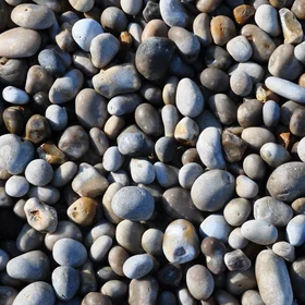 Flint pebbles from the beach in Etretat
