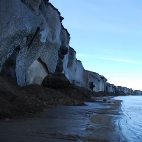 Ice complex cliff in the Lena River Delta