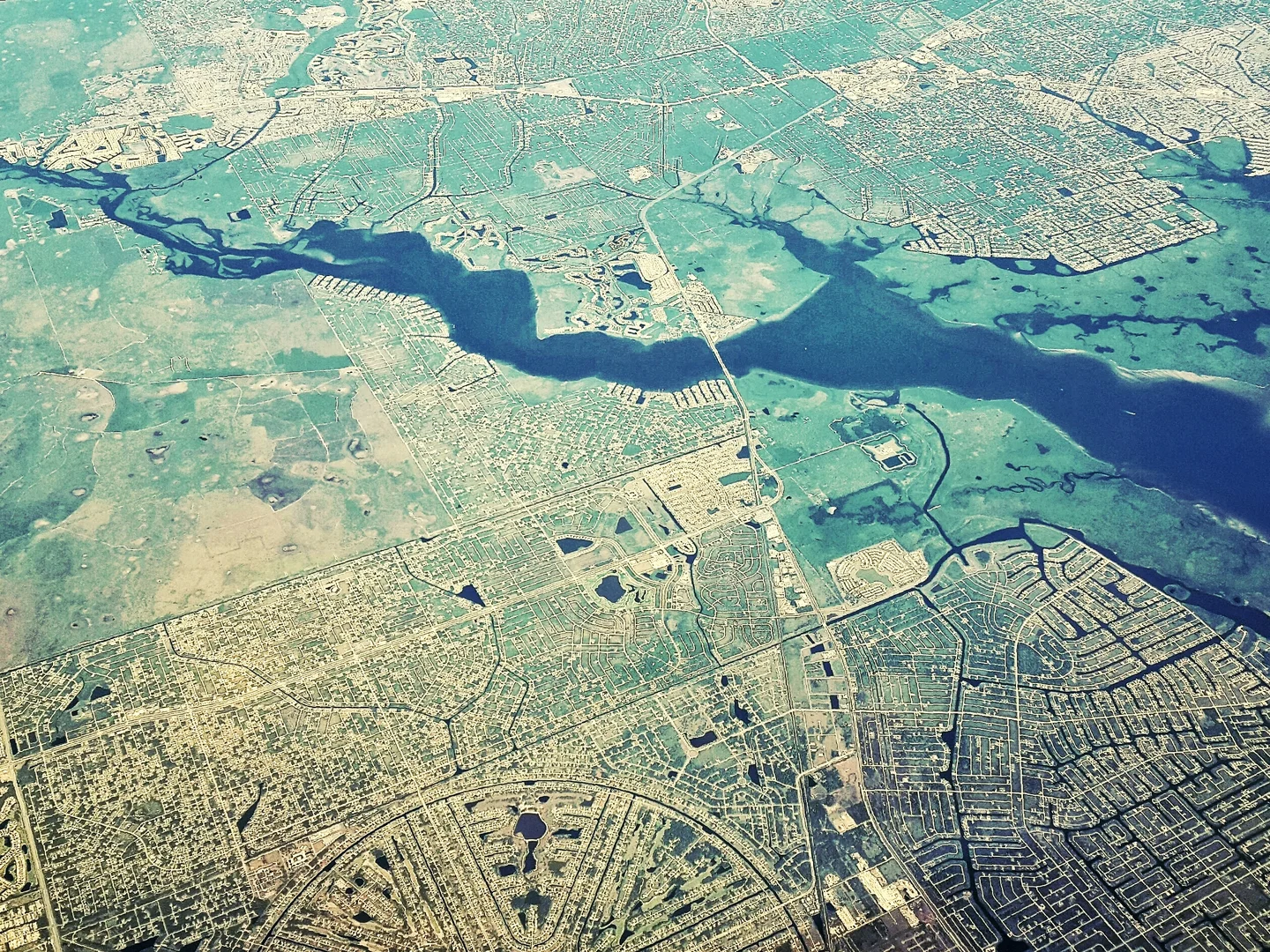 Confined River due to Human Enchrochment