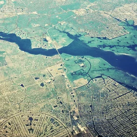 Confined River due to Human Enchrochment
