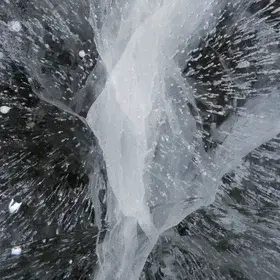 ice patterns in Rocky Mountain National Park