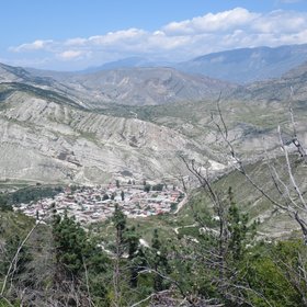 The village in the mountains of Dagestan