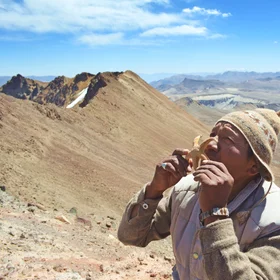 Ritual to ask for water from the God who lives in the mountains