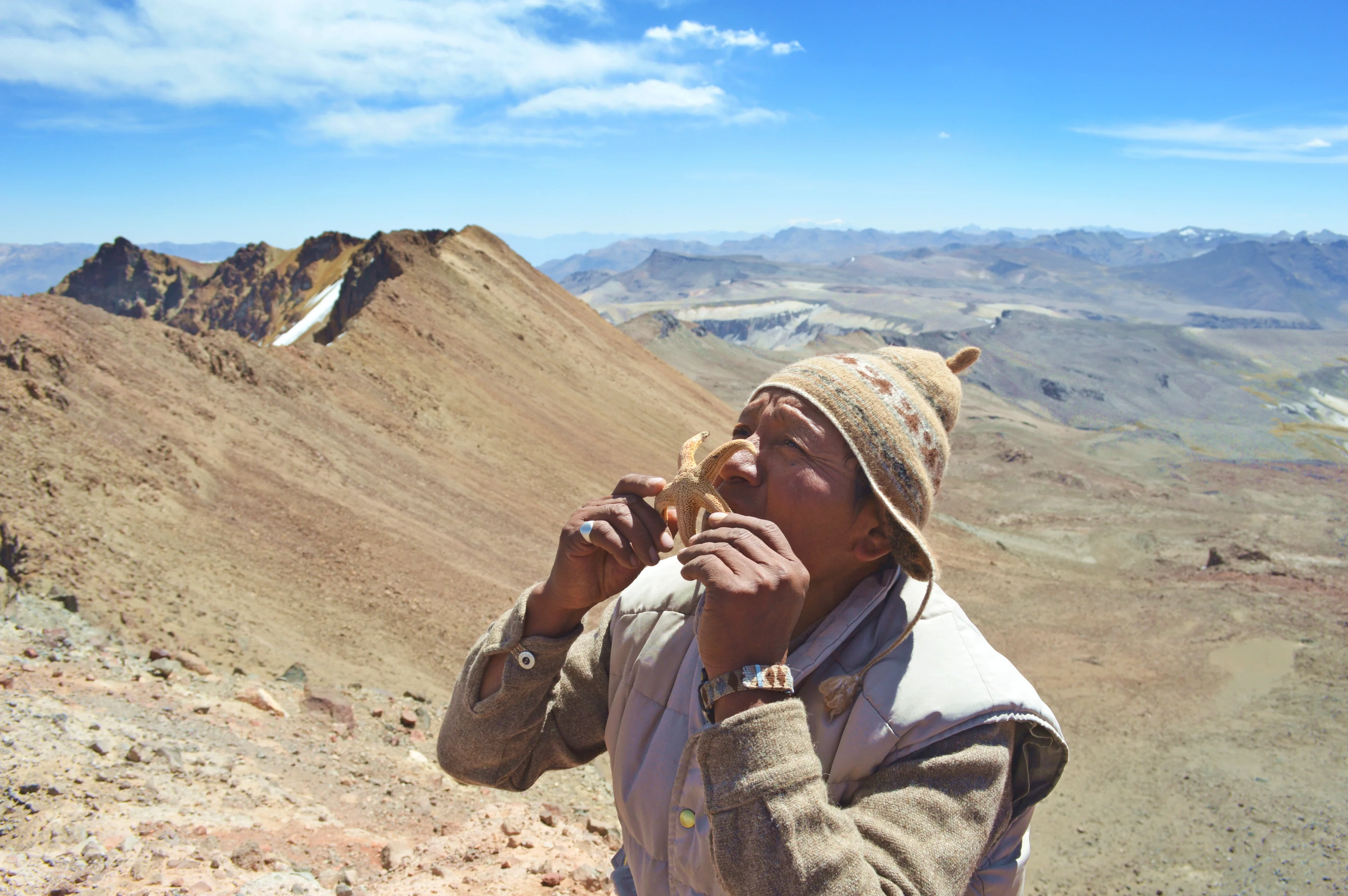 Ritual to ask for water from the God who lives in the mountains