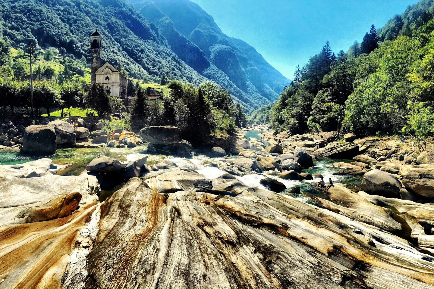 Val Verzasca metamorphic rocks