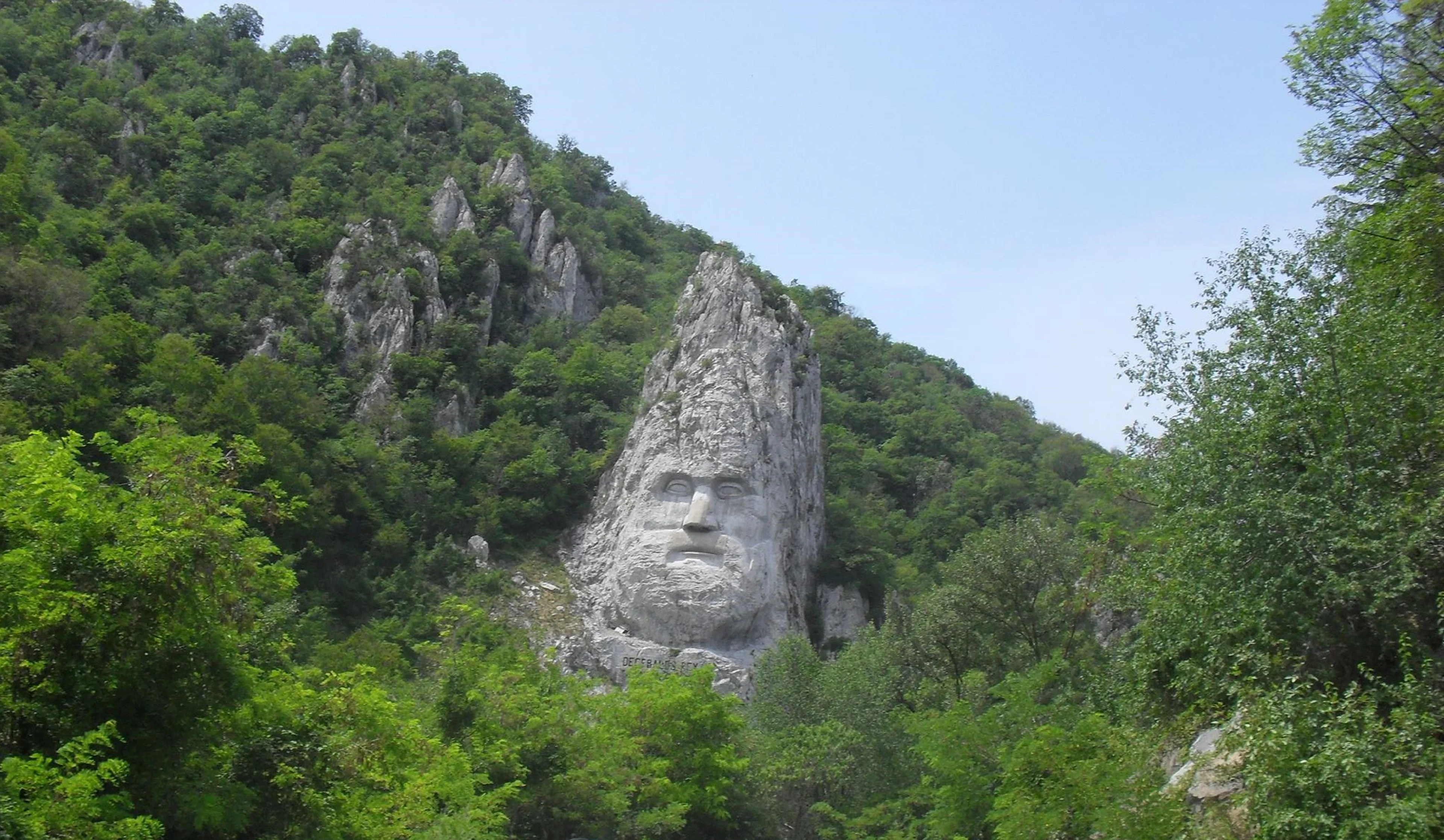 Decebalus' sculpture- Romania