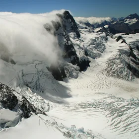 Nor'Wester in the Southern Alps of New Zealand