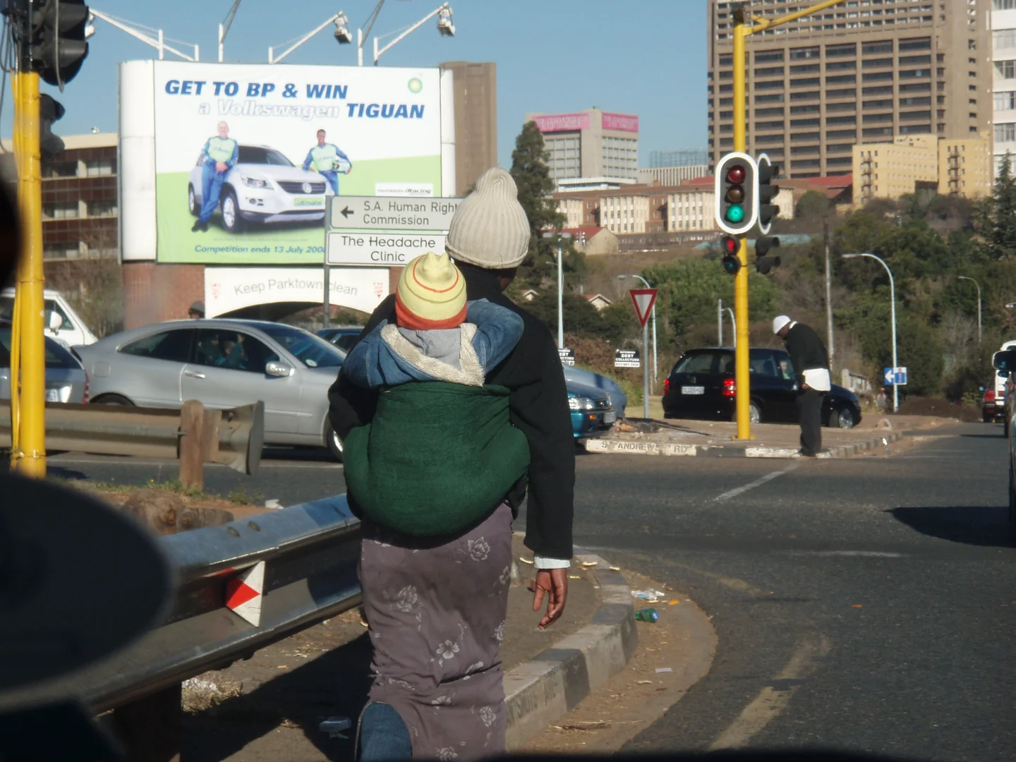 Worlds apart in Johannesburg.