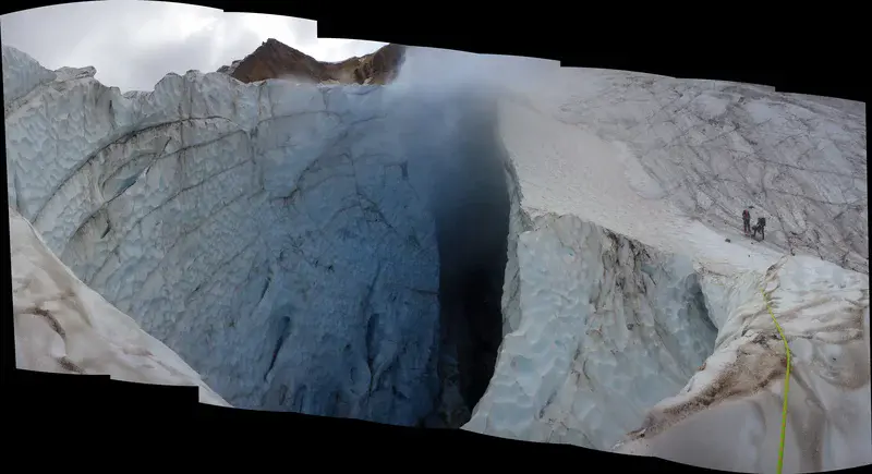 Mount Meager fumarole and the ice cave