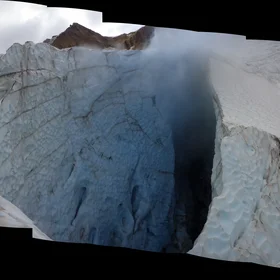 Mount Meager fumarole and the ice cave