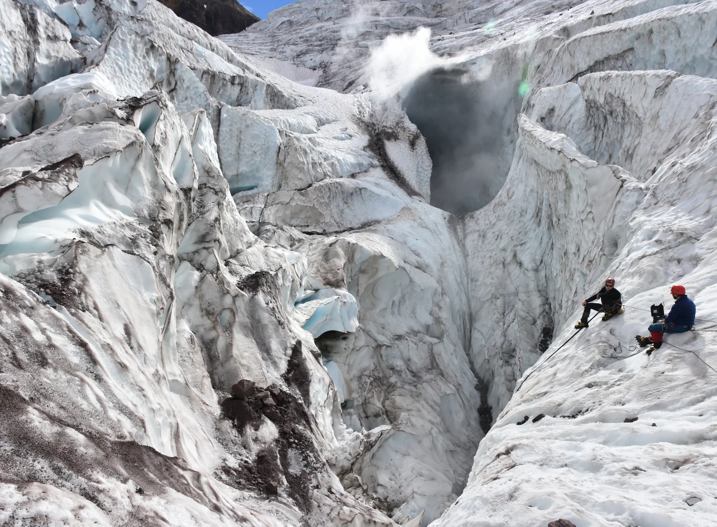 Fumarole Ice Cave at Mount Meager Volcano