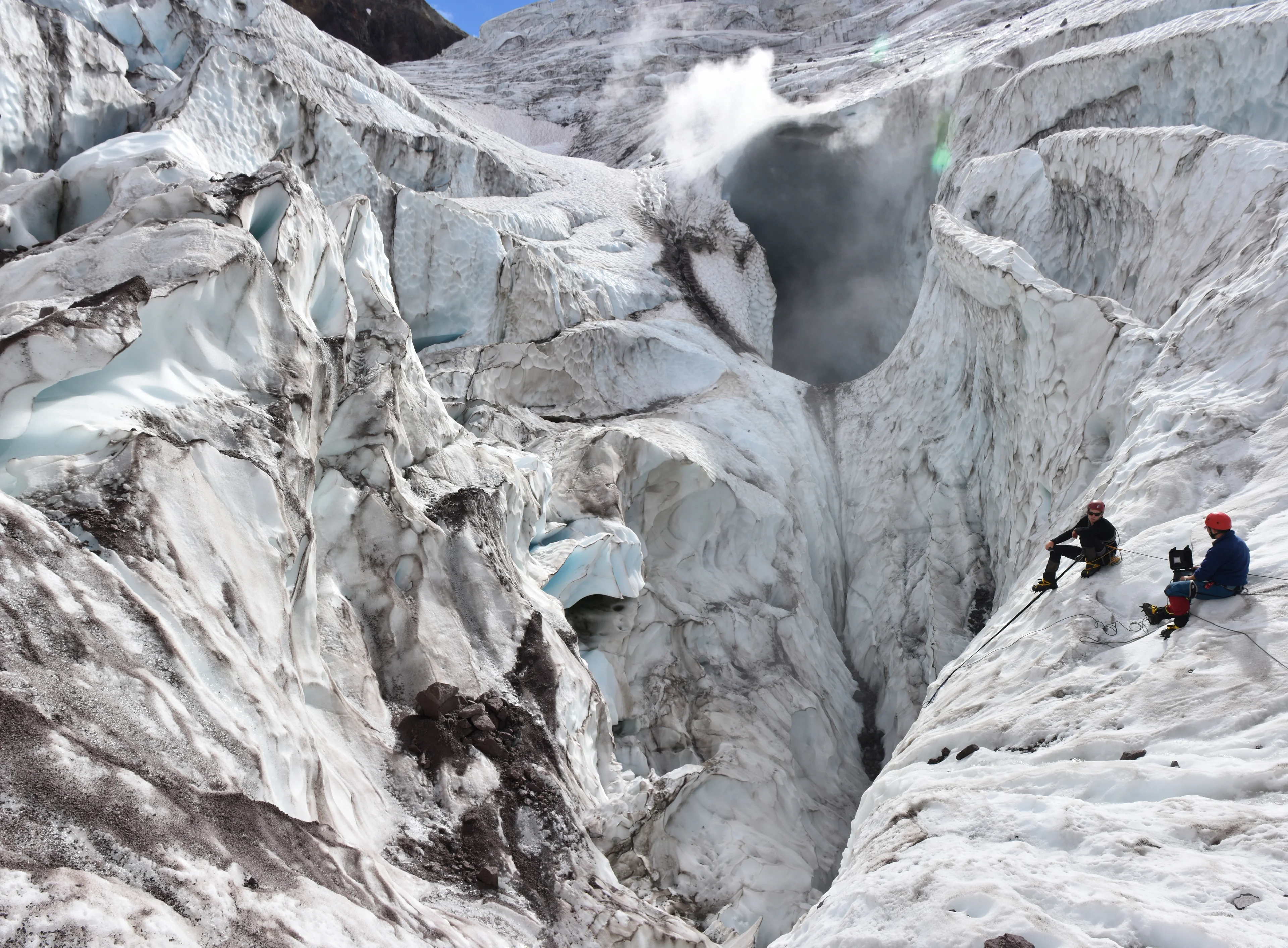 Fumarole Ice Cave at Mount Meager Volcano