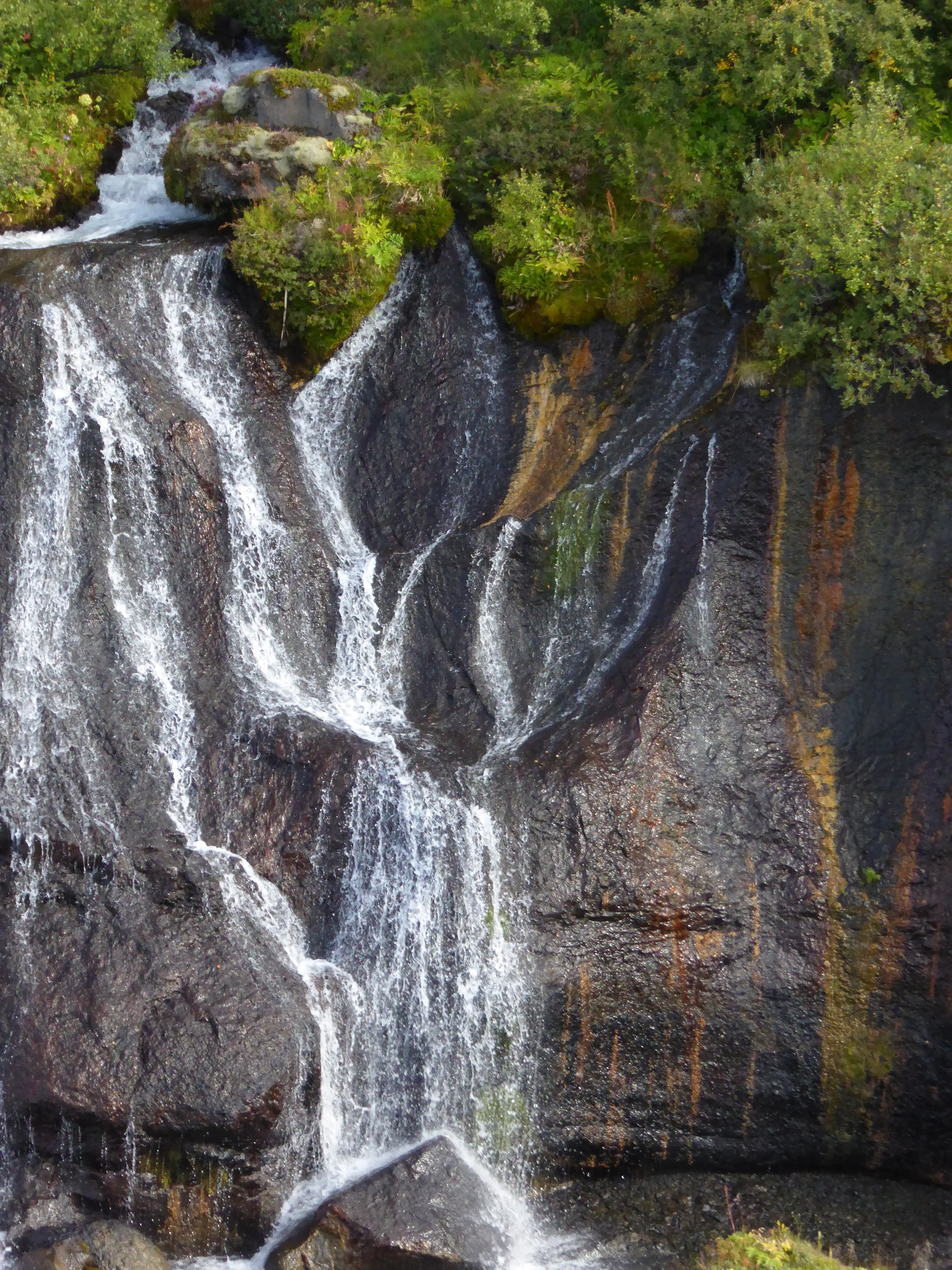 Close up of Hraunfossar