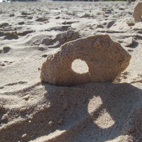 Windows in the Sands of Time. Portelet Bay, Jersey