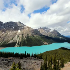 Rock flour and glacier water mix to make beautiful blue colours