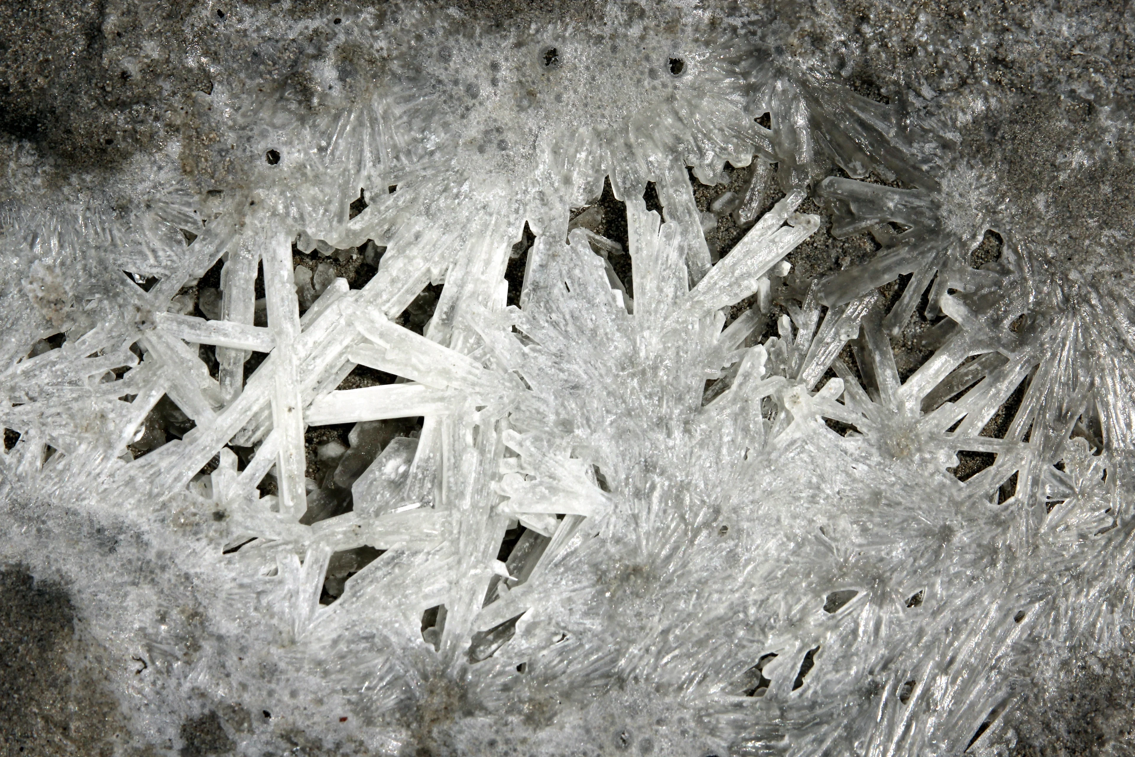 Salt crystals of the Great Salt Lake