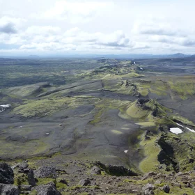 Endless row of craters