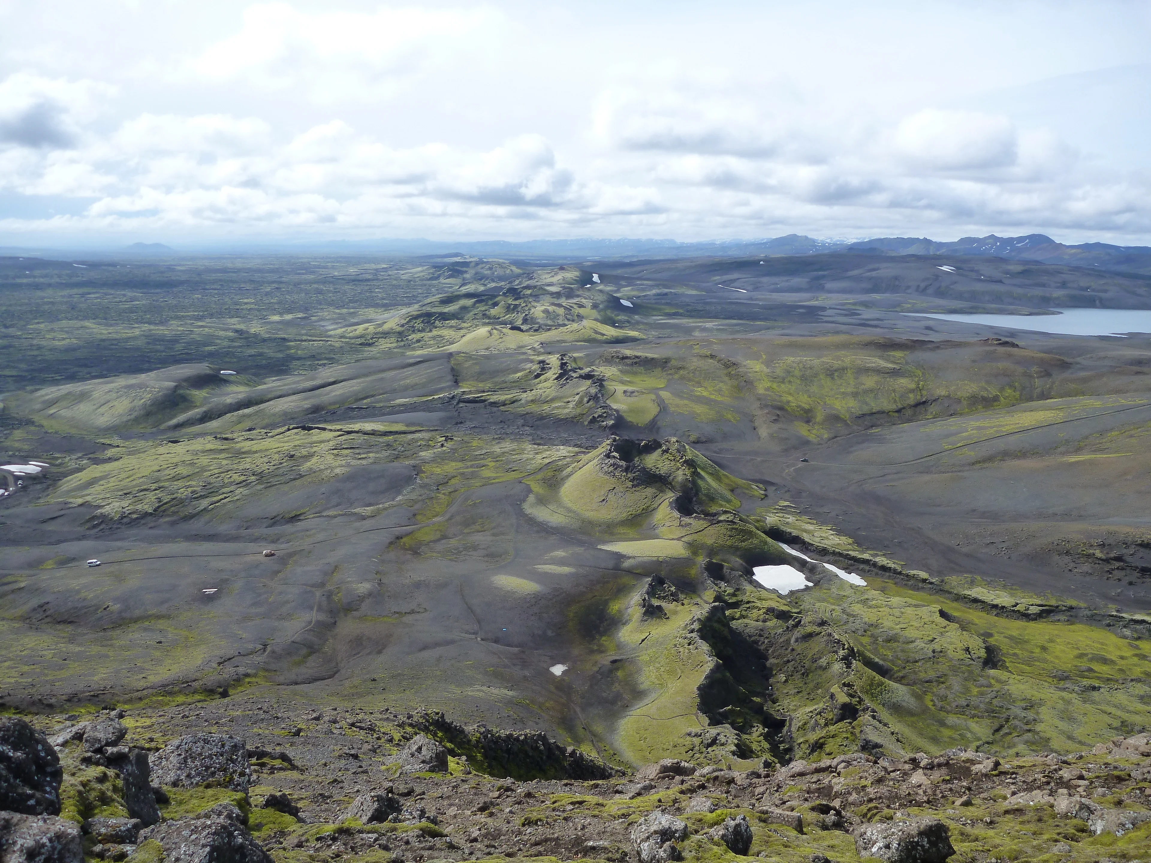 Endless row of craters