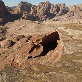 View on the plain of Petra