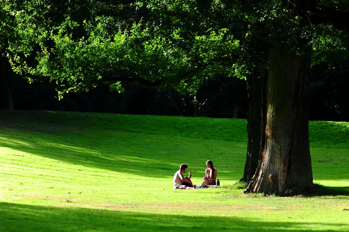 A singer spending a hot afternoon with his girlfriend