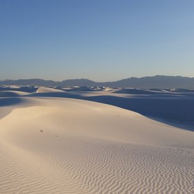 Light and shadow - dune field at White Sands National Monument