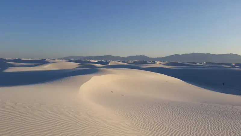 Light and shadow - dune field at White Sands National Monument