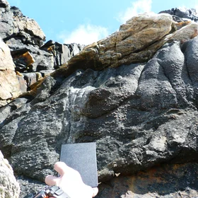 A rock with chicken pox