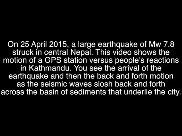 Gorkha Nepal, Mw 7.8 Earthquake - Human Seismometers