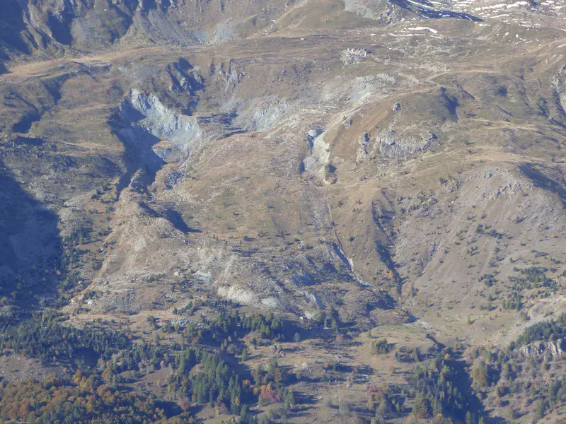 The Grange Orgiera landslide