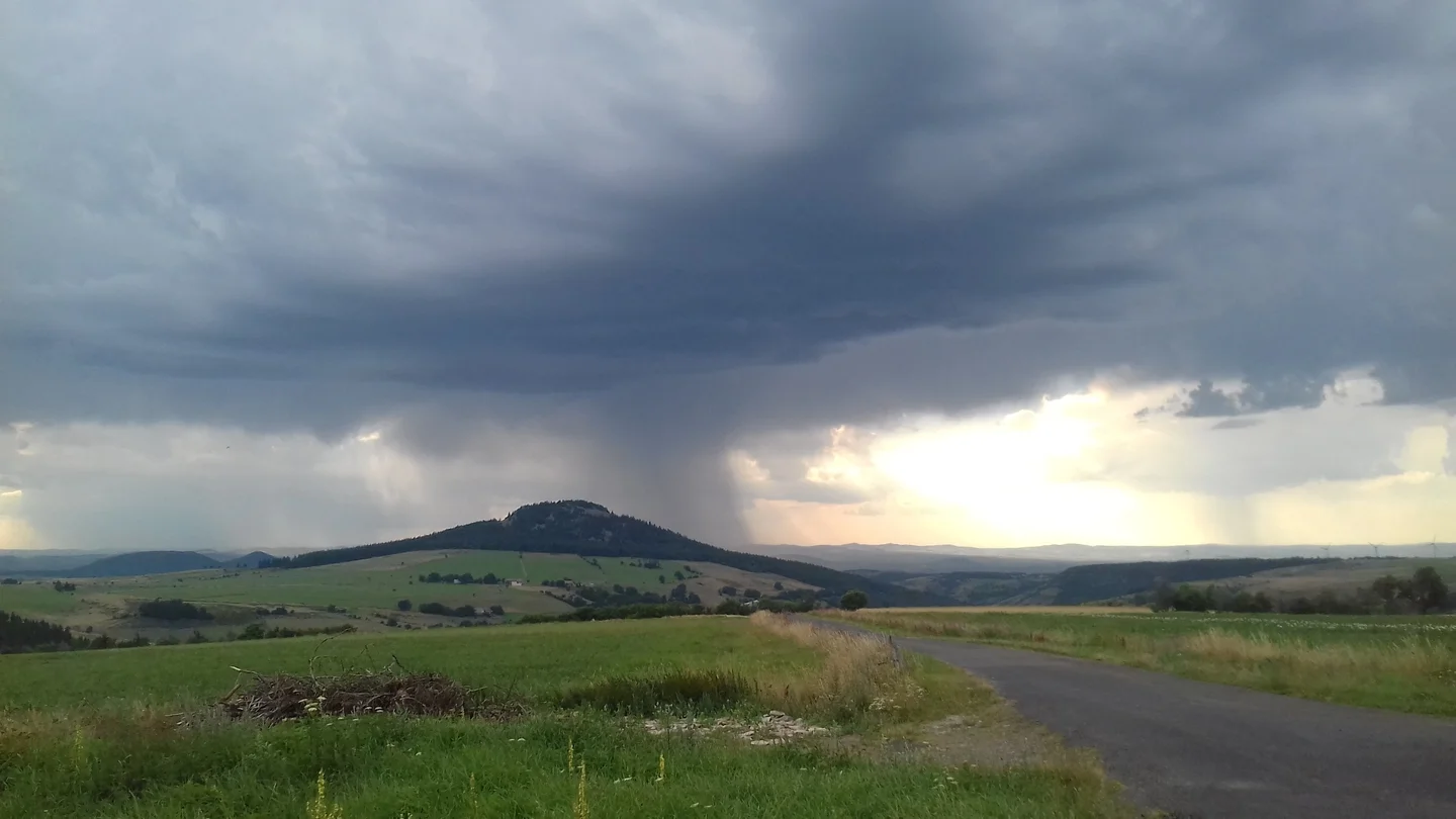 When rain choses where to fall !