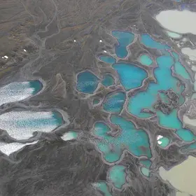 Sediment makes the colour