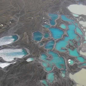 Sediment makes the colour