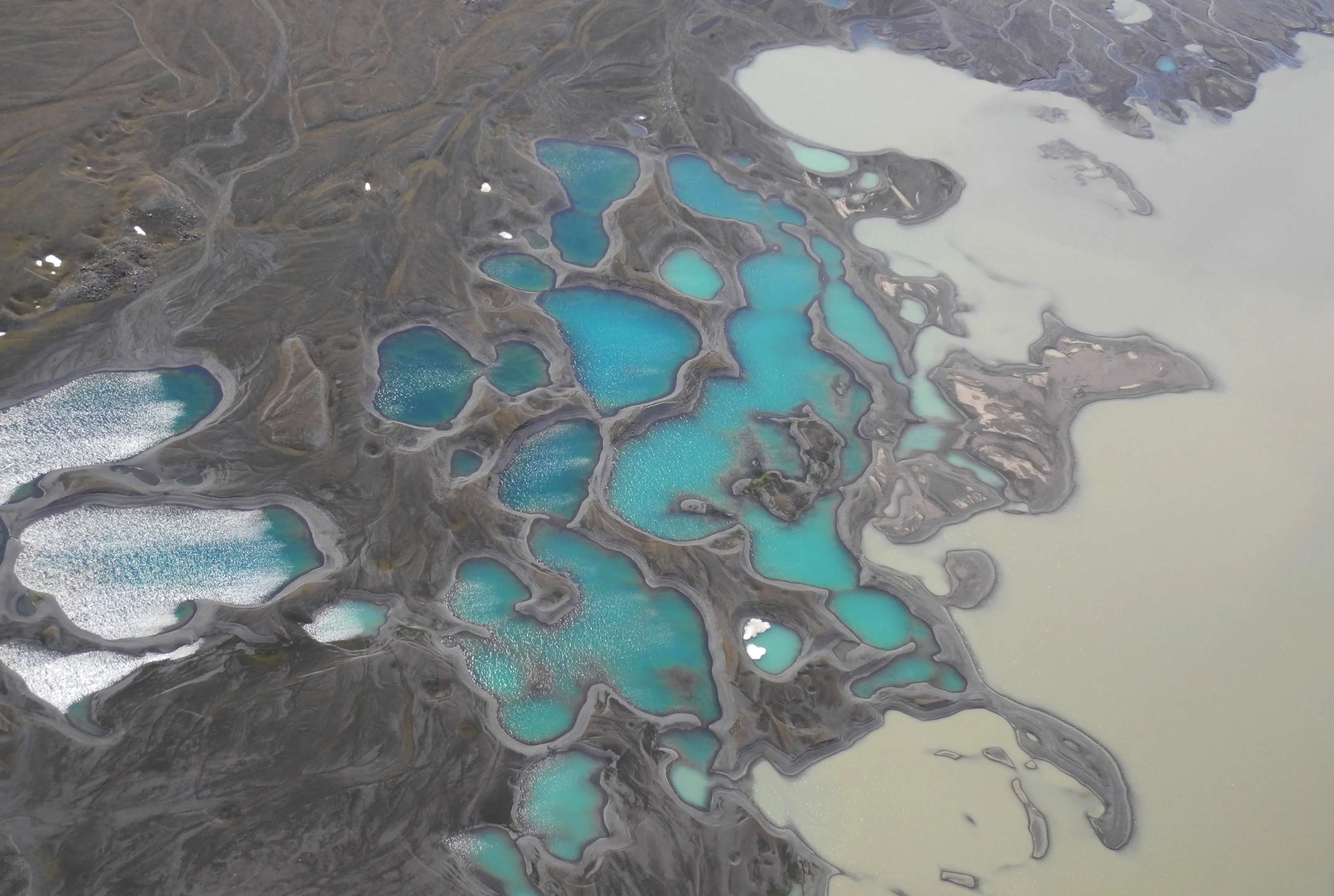 Sediment makes the colour