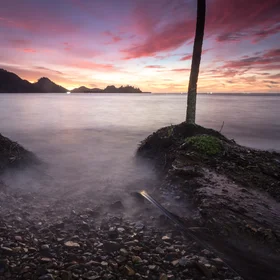 Beach abrasion in in Padang