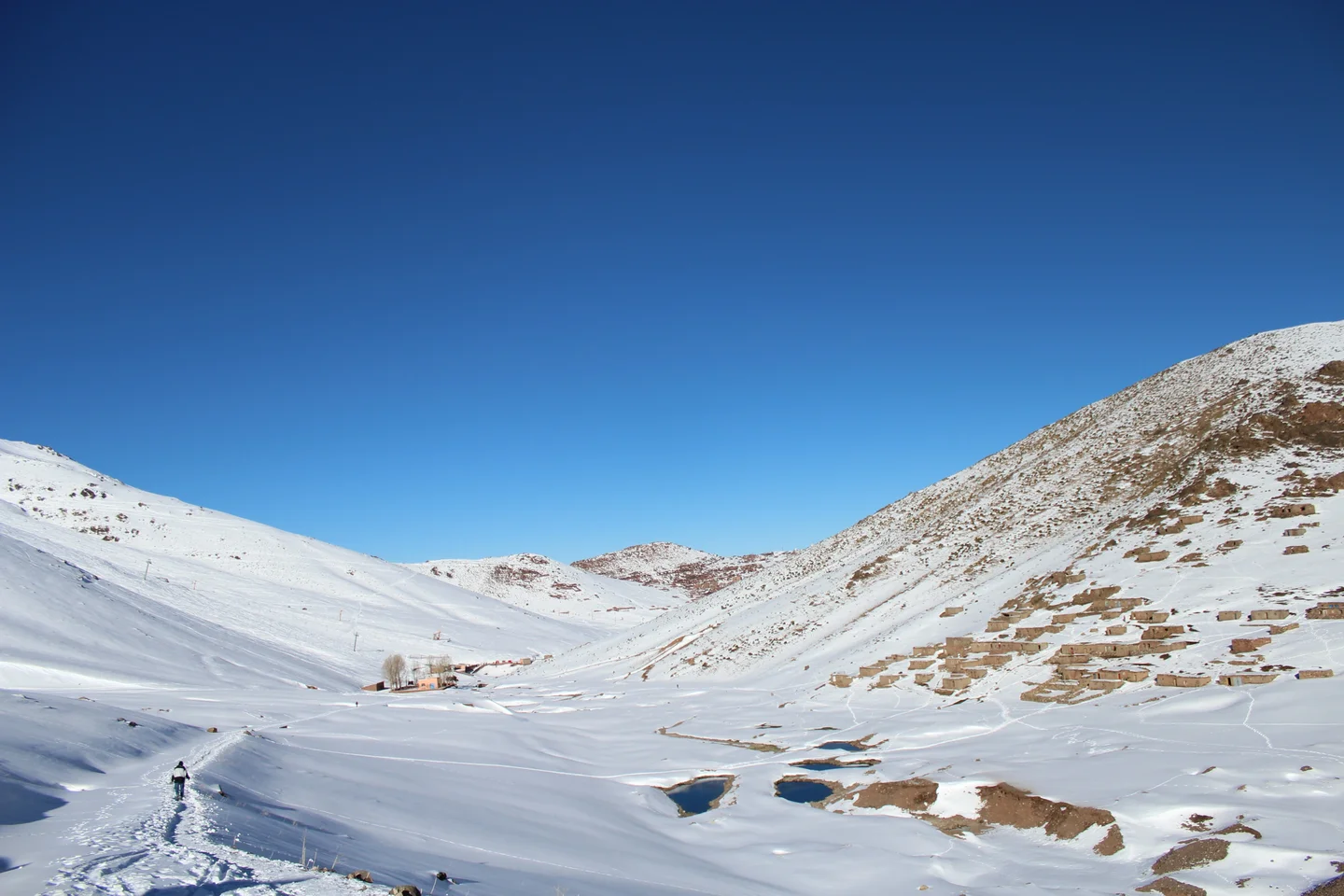 View of Oukaimeden's houses