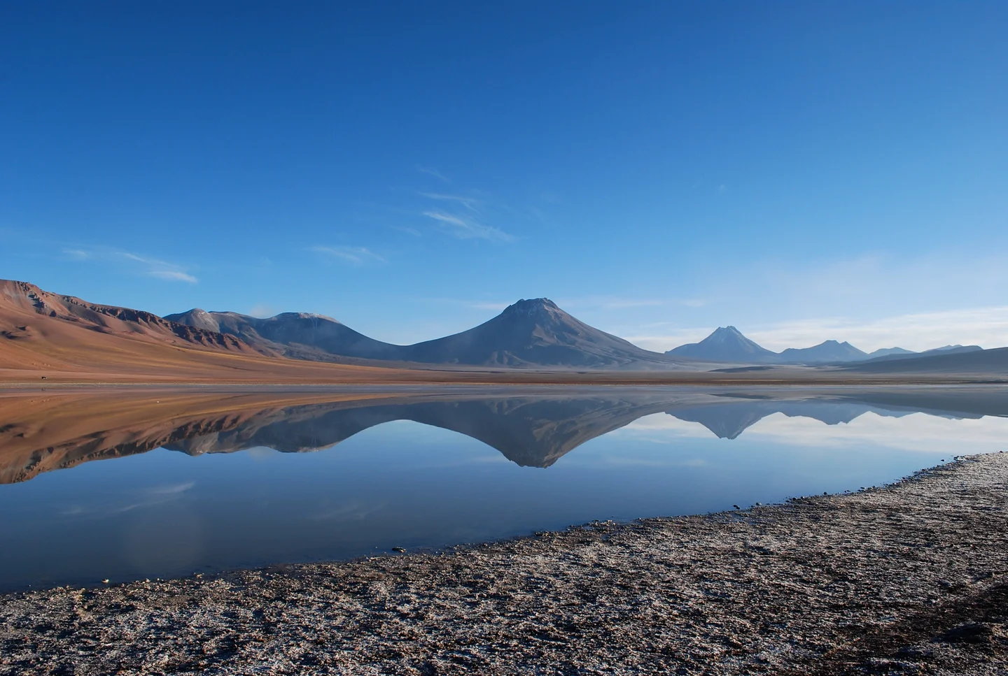The mirror of the volcano