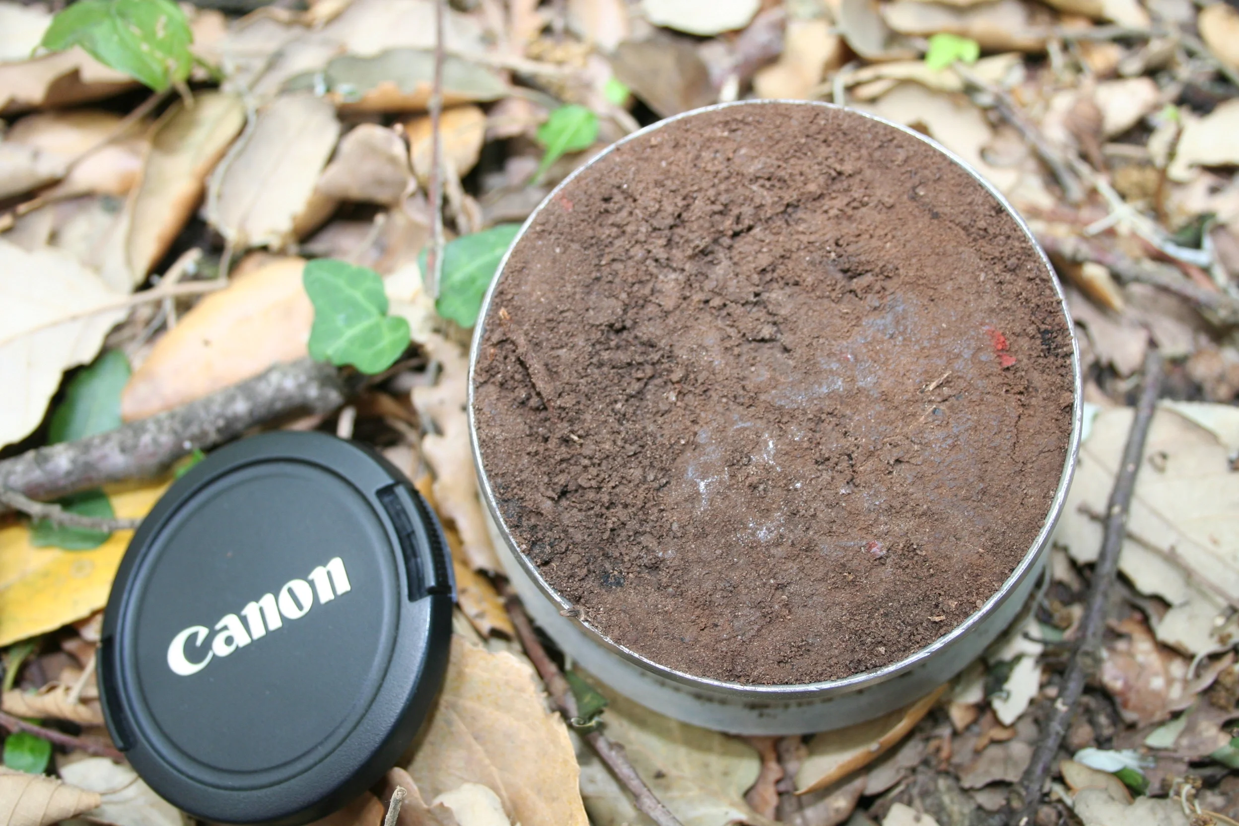 Soil slice for determination of bulk density