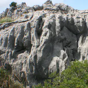 Weathered limestone from Tramuntana mountains, Mallorca (Spain)