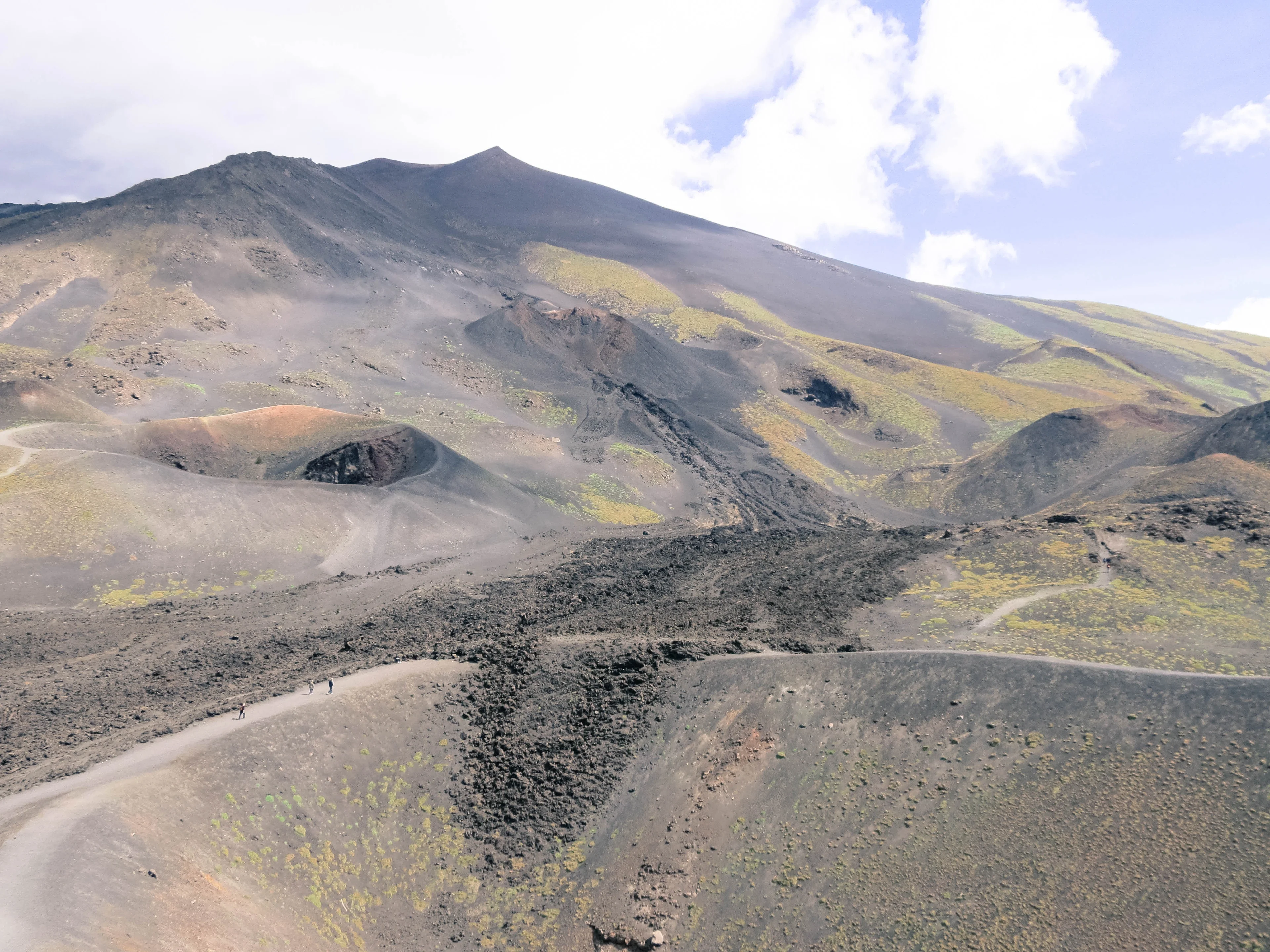 Cinder Cones and Flows on Mount Etna, Sicily