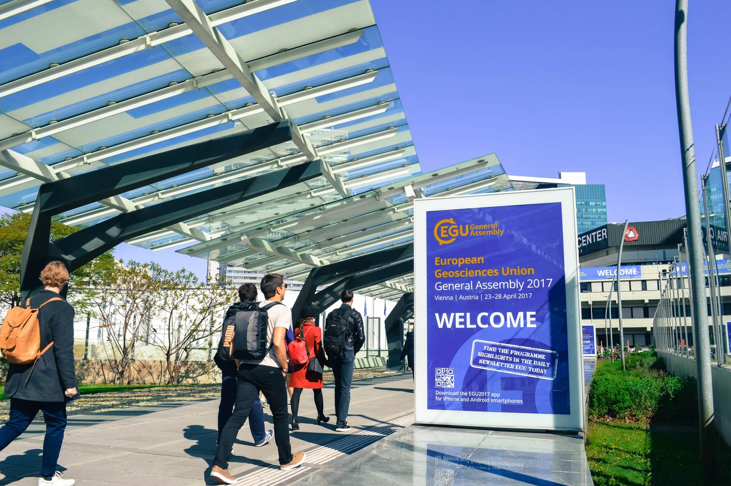 EGU17 - Welcome Sign Walkway
