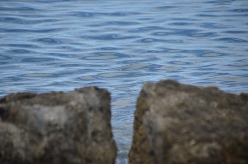 "Rock in the waves" near Medulin, Istria, Croatia