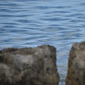 "Rock in the waves" near Medulin, Istria, Croatia