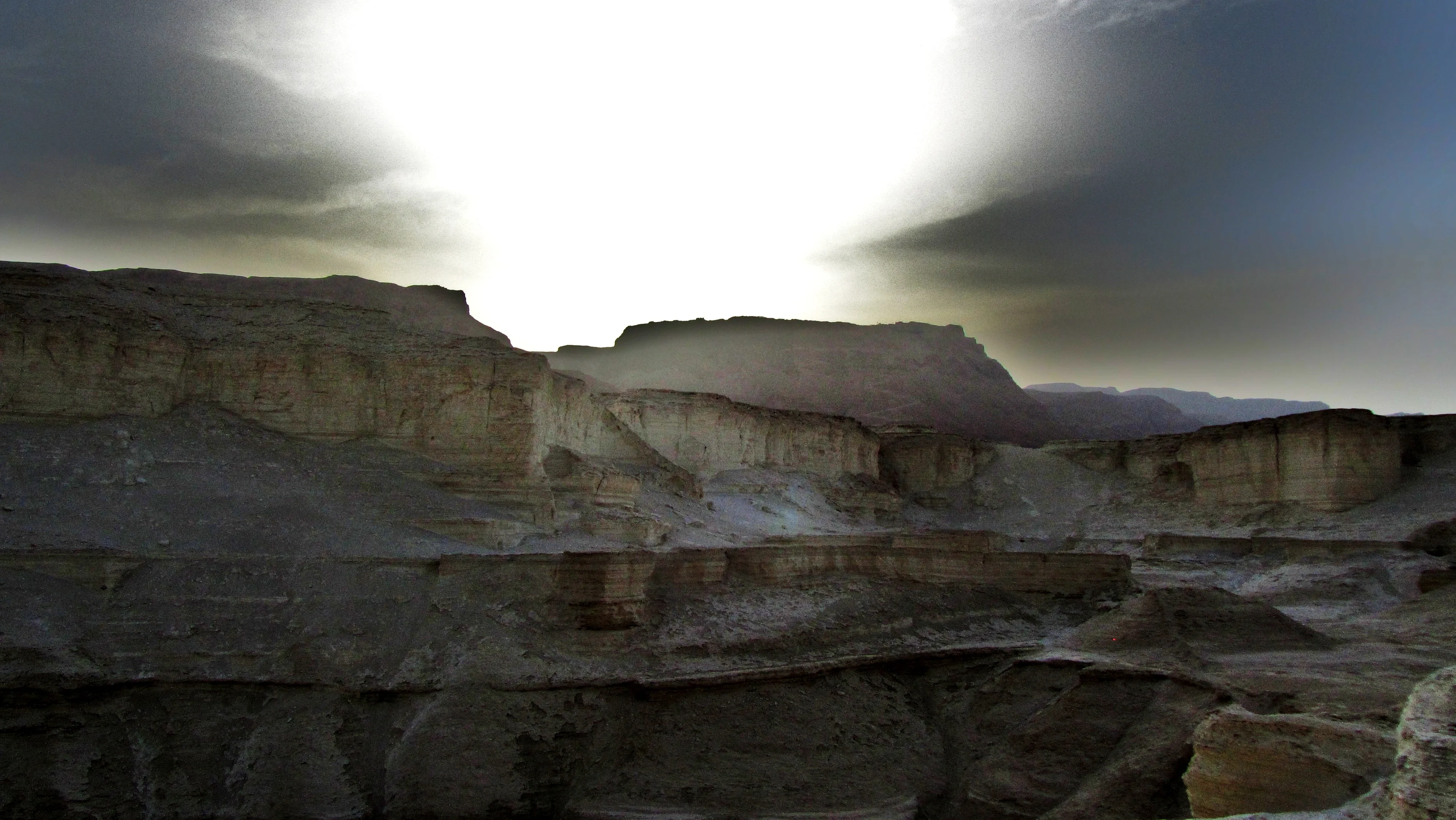 Sunset in the Dead Sea