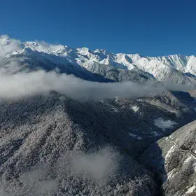 First snow on Caucasus
