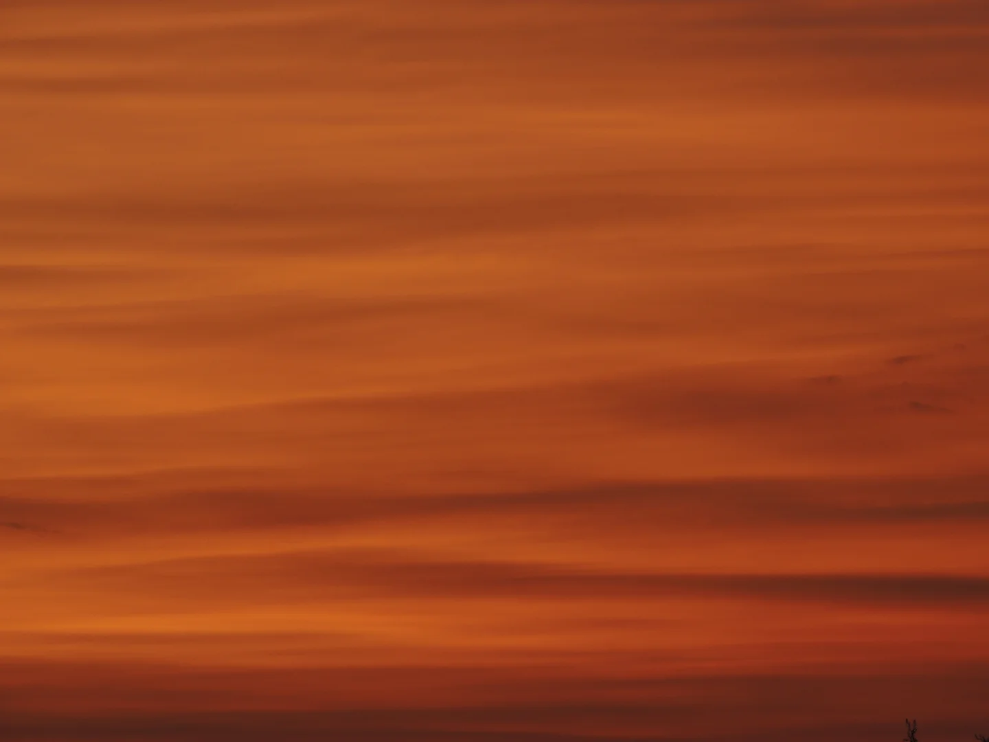 Sunset with red clouds