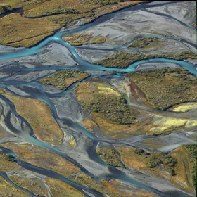 Rahpaädno river seen from the Ladebakte mountain
