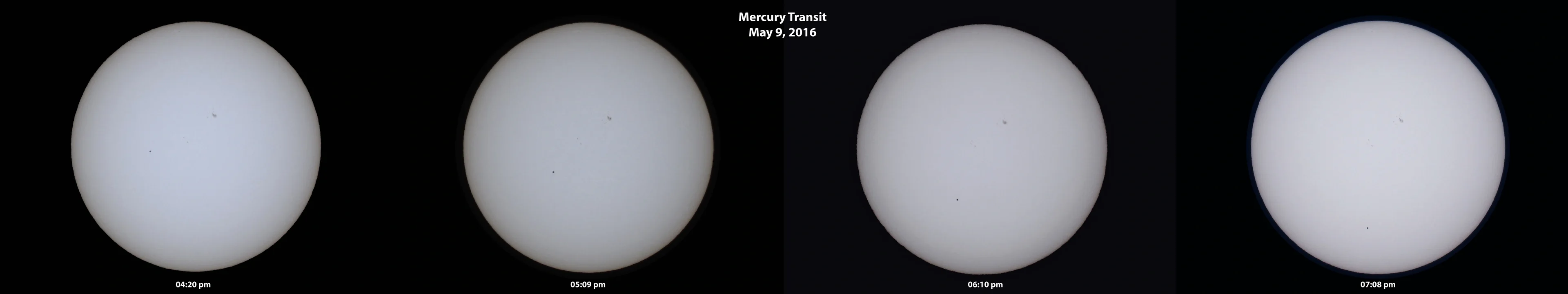 Mercury transit – seen from Hamburg