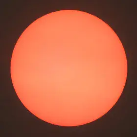 "Blood sun" over northern Germany
