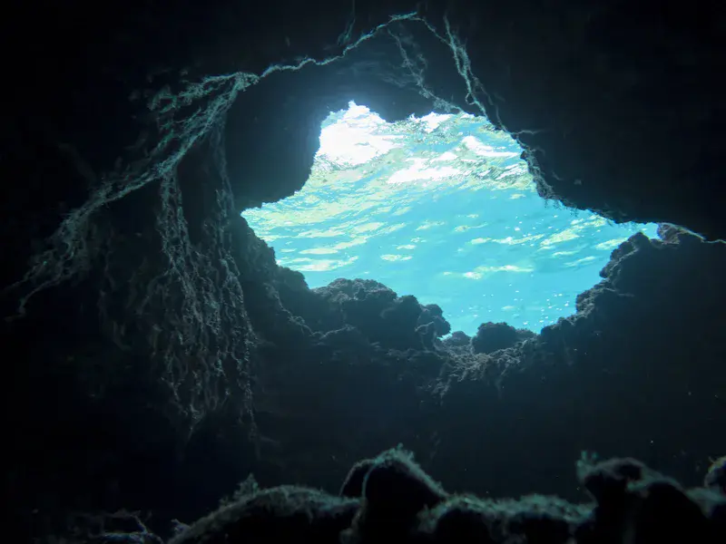 Submarine cave S'Archittu 1