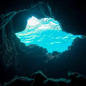 Submarine cave S'Archittu 1